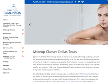 Tablet Screenshot of makeuptrainingacademy.com